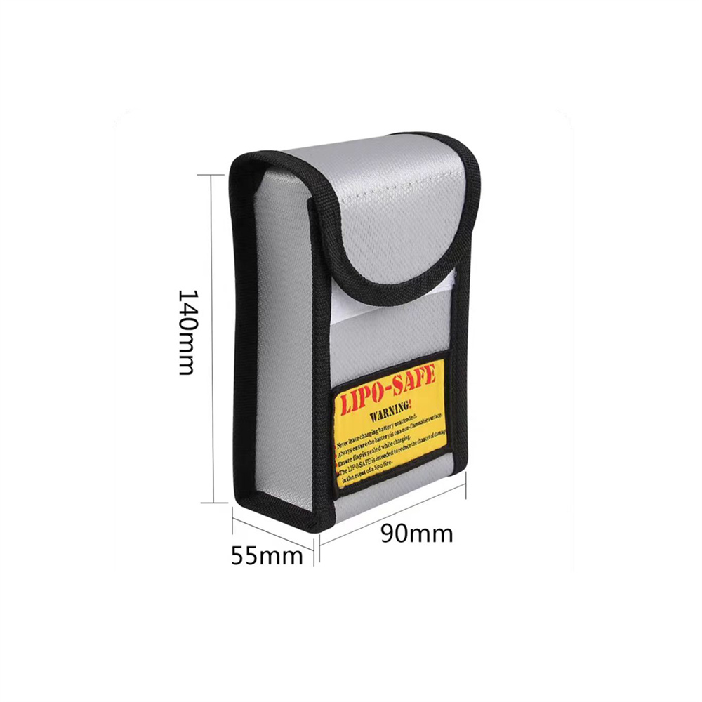 185x75x60mm carré RC LiPo sac de sécurité batterie sécurité ignifuge antidéflagrant garde batterie Protection sac de charge pour jouet RC: YELLOW