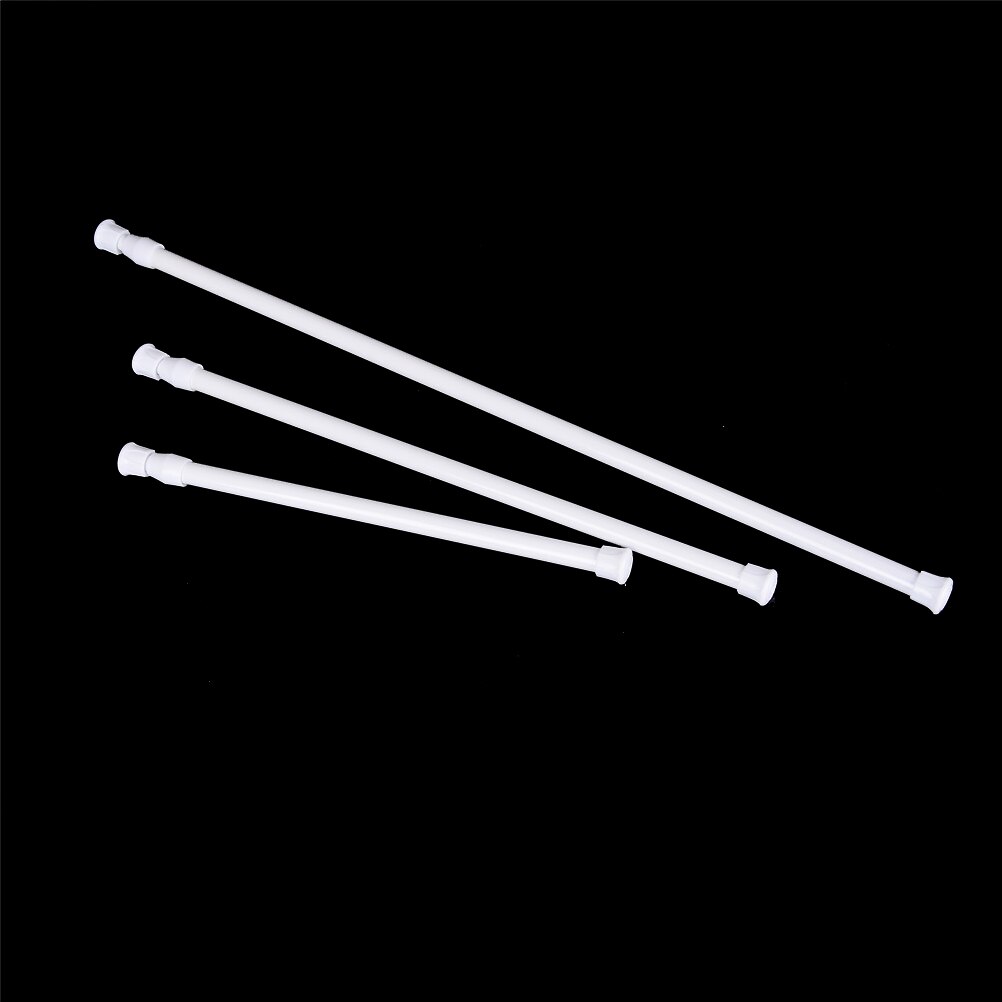 3Sizes Extendable Adjustable Spring Tension Rod Rail Pole Window Curtain Shower Curtain Wardrobe Bathroom Products