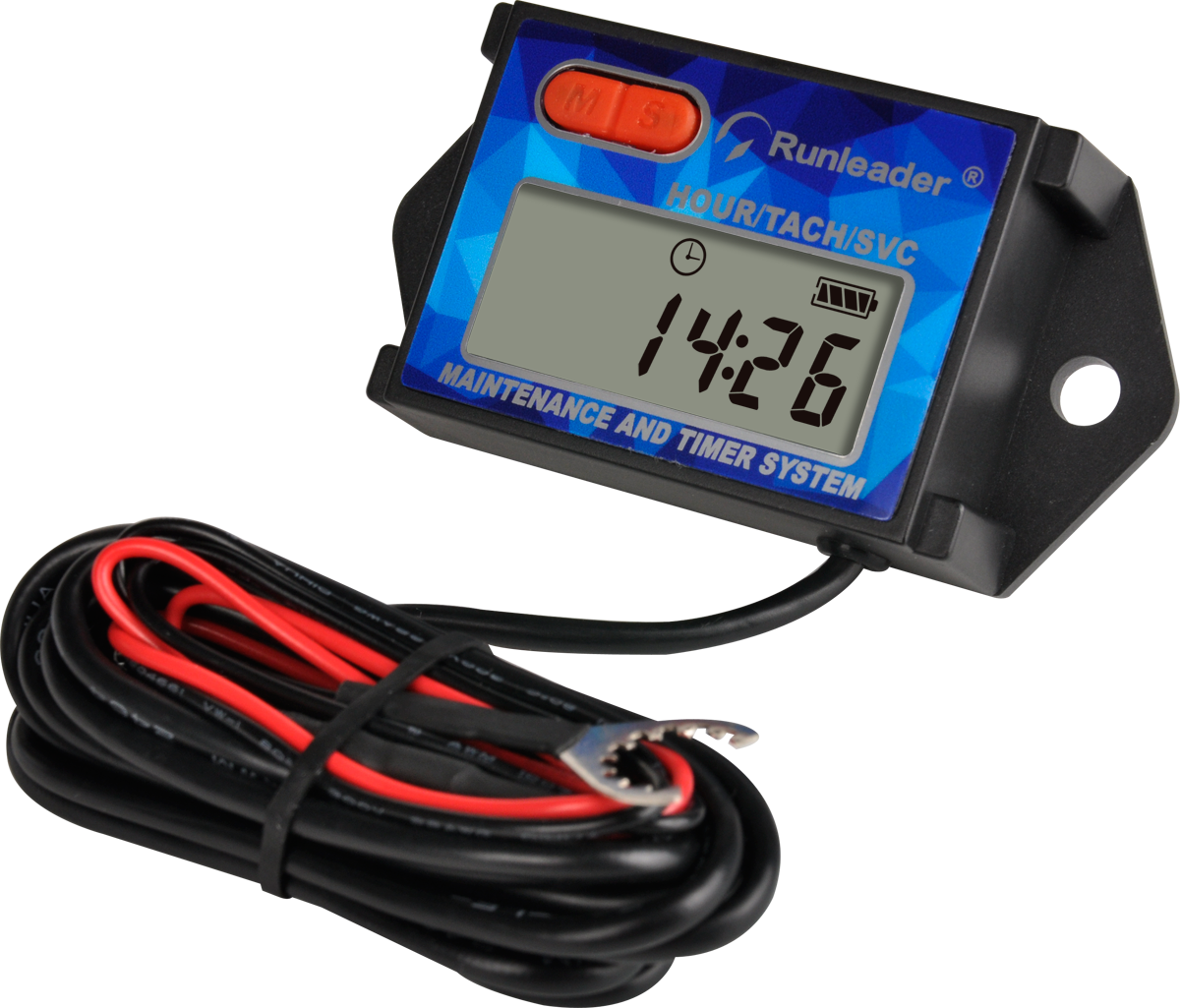 Digital Tachometer Hour Meter Tach Max RPM Recall for 2&amp;4 Stroke Engine Snowmobile ATV Generator Motorcycle Jet Truck MX 027A