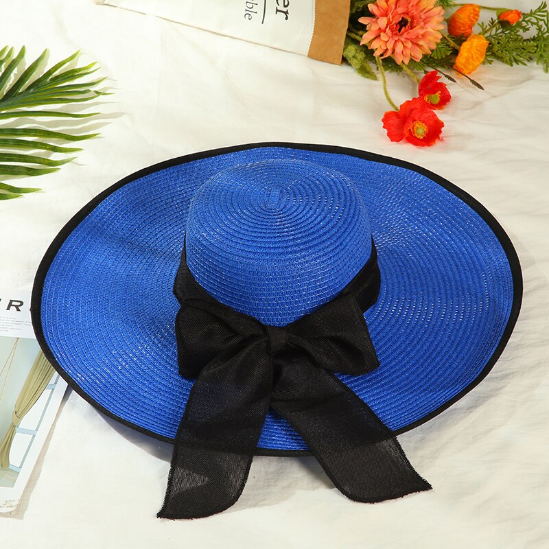 Womens Brede Rand Strooien Hoed Floppy Opvouwbare Roll Up Cap Strand Zonnehoed Upf 50 + Met Nek Flap: Goud