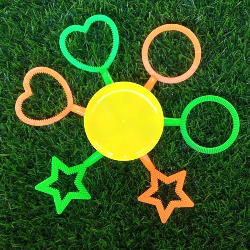 12Pcs/Set Plastic Bubble Hoop Water Blowing Bubble Soap Tools Kids Outdoor Toys 63HE