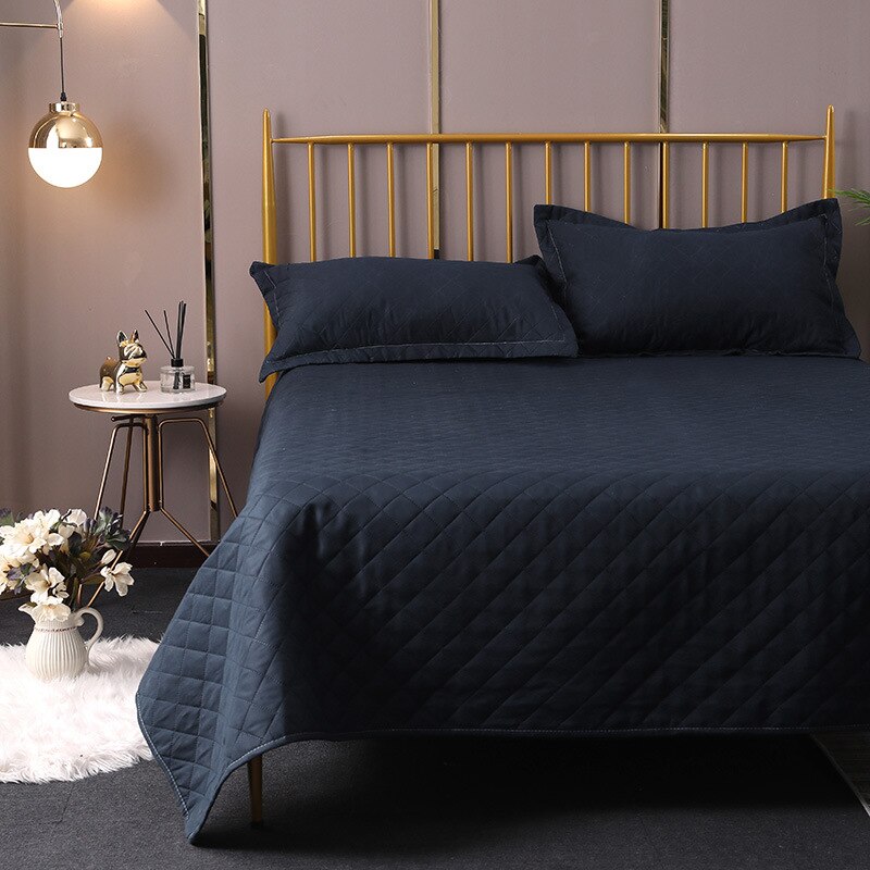 3 stk / sæt bomuldsdæksæt sengetøj dyner quiltet sengetæppe sengetæppe pudebetræk king queen size tæppe sæt  qt009