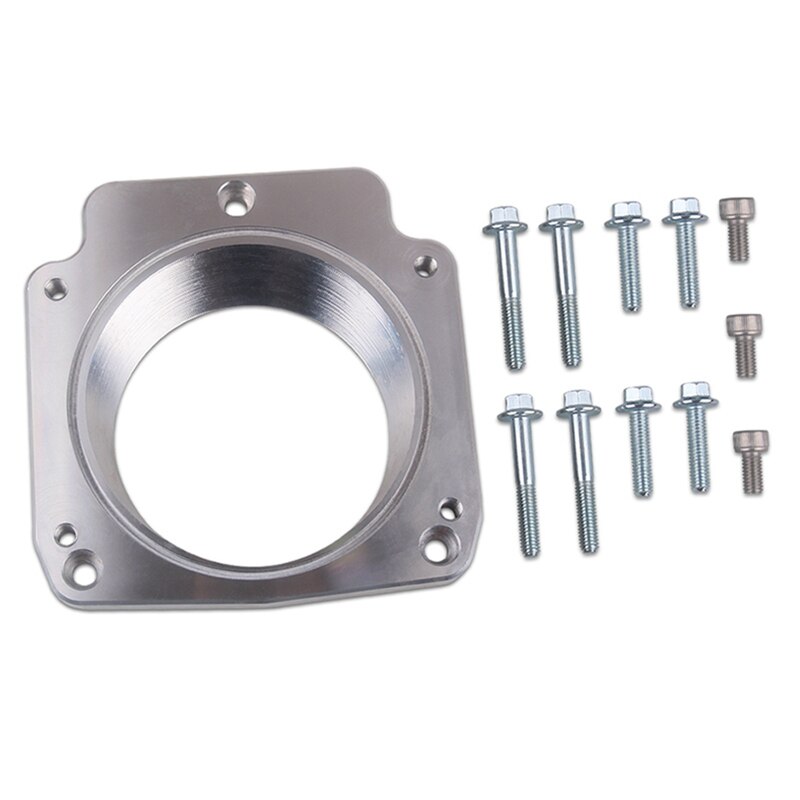 for LS Throttle Body Adapter - LS1 3 Bolt Intake Manifold to LS3 4 Bolt Throttle Body DBC LM7 LR4 LQ4 LS6 551513: Default Title