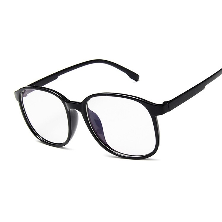 Lunettes carrées, fausses lunettes de lecture transparentes pour hommes et femmes, à la: Black