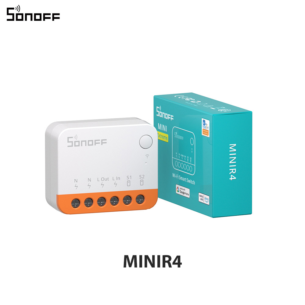 SONOFF S-MATE2 Extreme Switch Mate Local Control Mechanical Switch Support MINI Size Two-Way eWeLink Remote Control via MINIR4: Bundle2