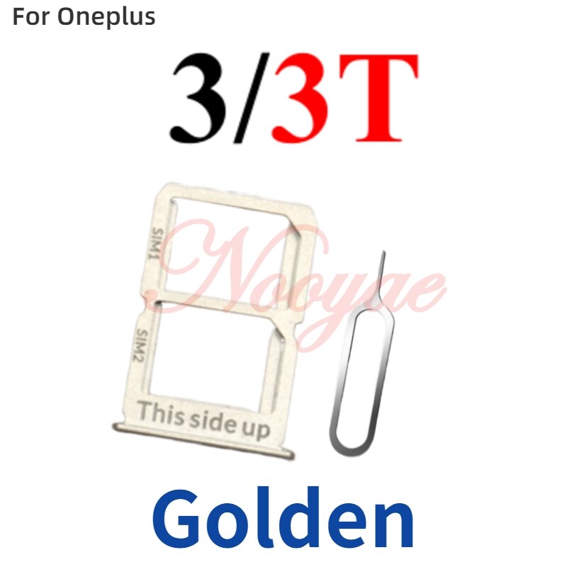 Novaphobat Nokia6.1 recambio de bandeja para tarjeta Sim para Nokia 5,1 6,1 6 6 7 8 Plus ranura para tarjeta Sim Adaptador ranura lector pista: for 3 -- 3T golden