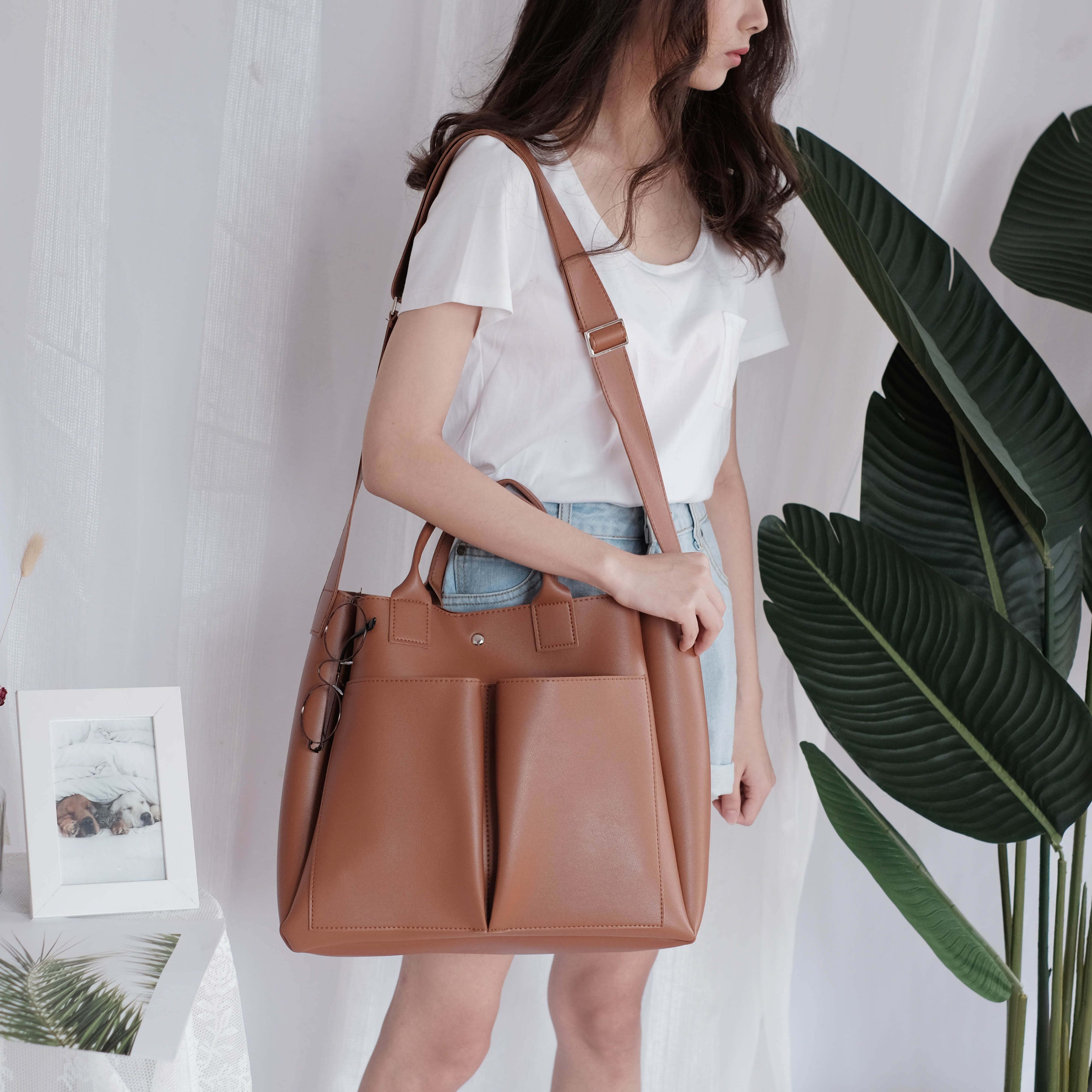 Beibaobao sac en cuir sacs à main marques célèbres femmes sac à bandoulière décontracté grand fourre-tout Vintage dames sacs à bandoulière haute capacité