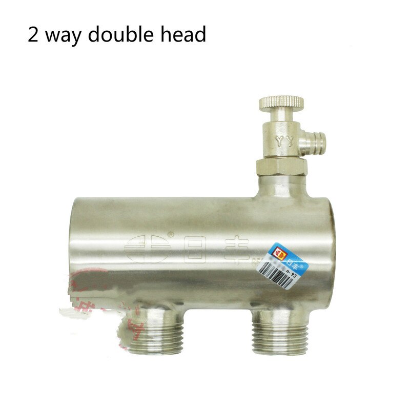 Dobbelthovedet rustfrit stål manifold gulvvarme manifold gulvvarme manifold vand manifold 2-7 vejs
