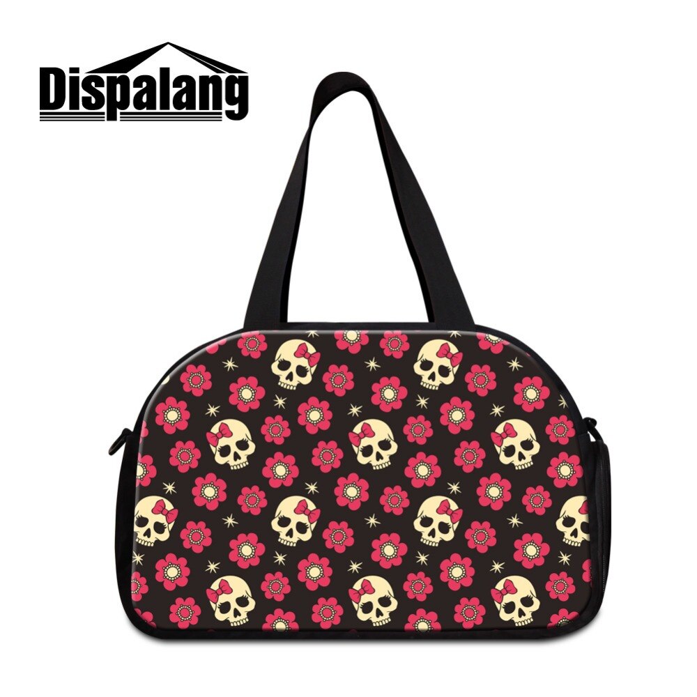 Dispalang bloemenschedelprint dames weekendtas dames reistassen grote bagagetas voor heren sportieve weekendtassen