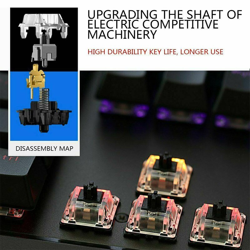 Waterdichte Bedrade Gaming Toetsenbord Muis Set 104 Toetsen Rainbow Backlit Toetsenbord En Muizen Wit Pak Voor Pc PS4 PS3 X-Box Een