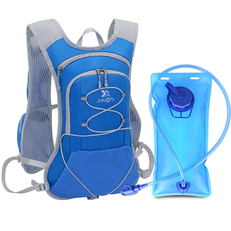 Utomhus cykling ryggsäck med blåsa sport vatten pack resor ryggsäck sport väska camping ridning vandring ryggsäck vatten väska: Blå