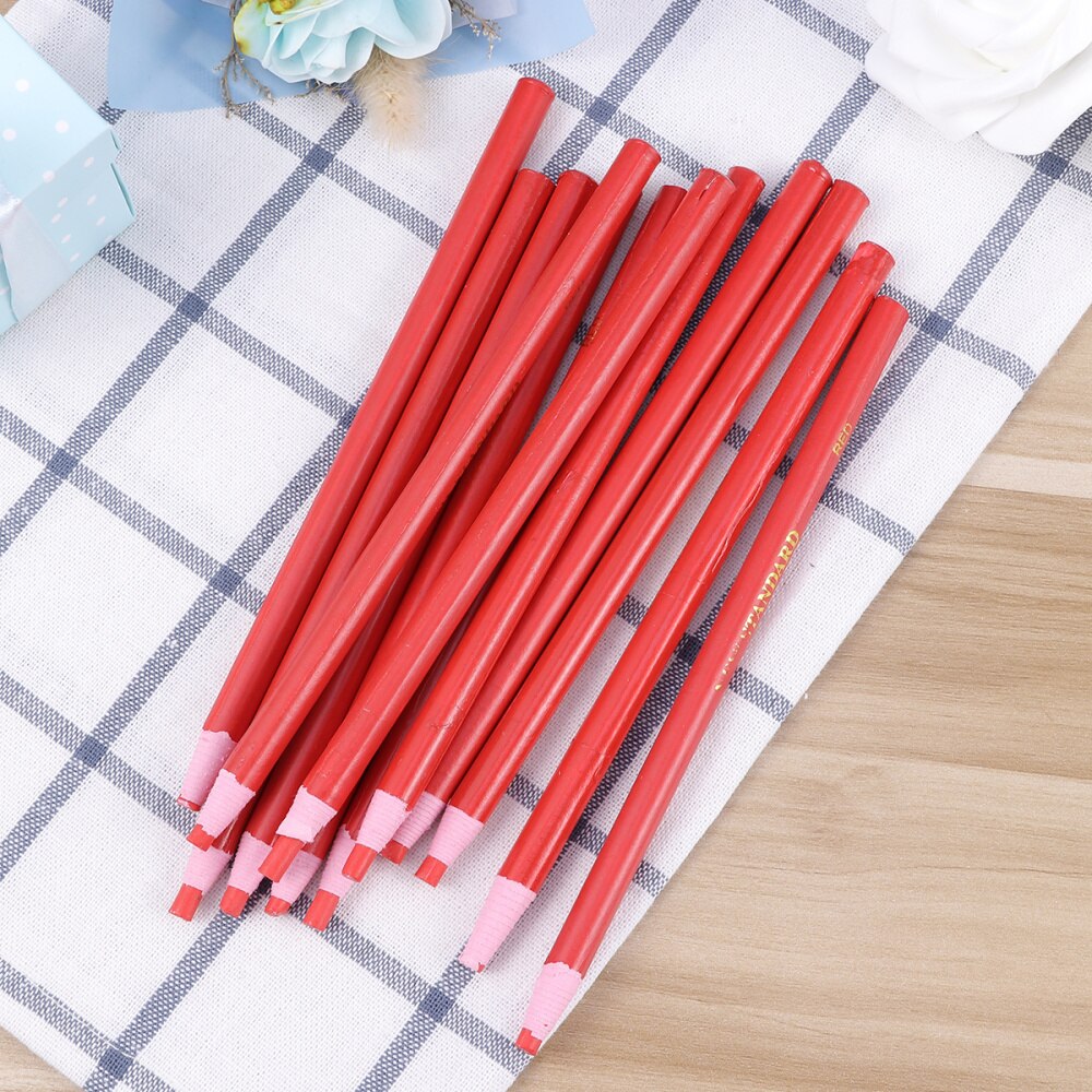 12Pcs Peel-Off Wax Pen Te Verwijderen Marker Voor Keramische Doek Metalen Hout Leer (Rood): Red