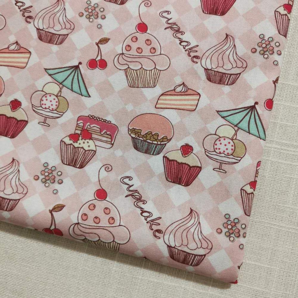 Baumwolle Stoff Eis Cupcake dessert Süße Gebäck Donut Honig Candy Patchwork Textil Tissue Home Kleidung Kleid Dekoration: Default Title