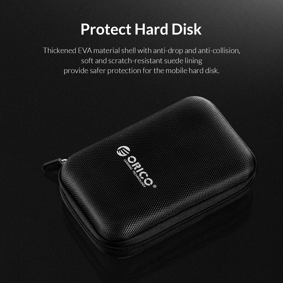 ORICO custodia protettiva per HDD da 2.5 pollici custodia protettiva per disco rigido esterno portatile doppio strato Buffer dba