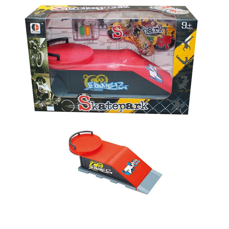 Mini Alloy Finger Skating Board miejsce połączenie zabawki dzieci deskorolka Ramp Track edukacyjne zestaw zabawek dla chłopca urodziny prezenty: I