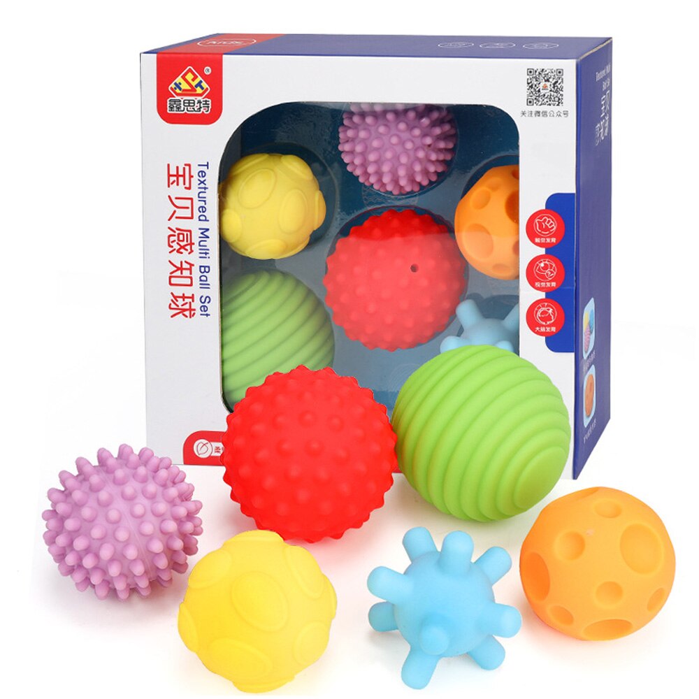 6/11pcs Rubber BPA Free Balls Multi-Texture Baby Sensing Ball Develop Tactile Senses Touch Hand Teether Training Soft Balls Toys