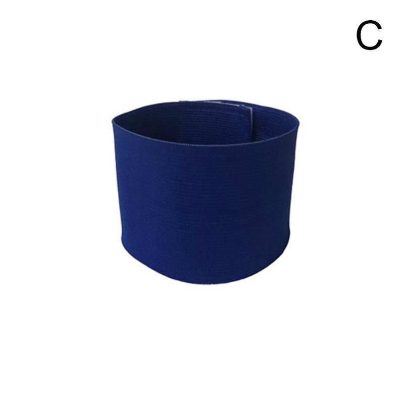 Colorful Anti-off Football Soccer Captain Armband Player Arm Band Adjustable Group Armband: One-size blue