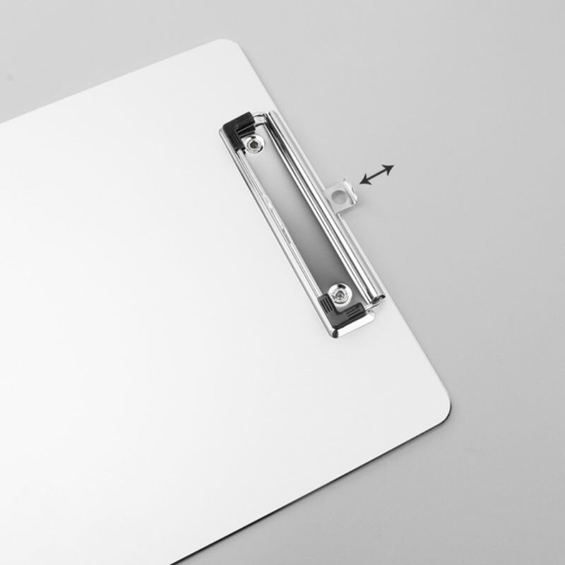 A4 aluminiumslegering skriveklip bord skridsikker fil hardboard papirholder kontor