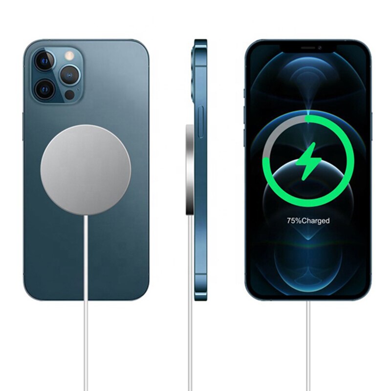 Darmowa wysyłka wysoka kopia 15W magnetyczna bezprzewodowa ładowarka dla iPhone12 zawodowiec Max magnetyczna bezpieczna bezprzewodowa ładowarka dla iPhone ładowarka Podkładka