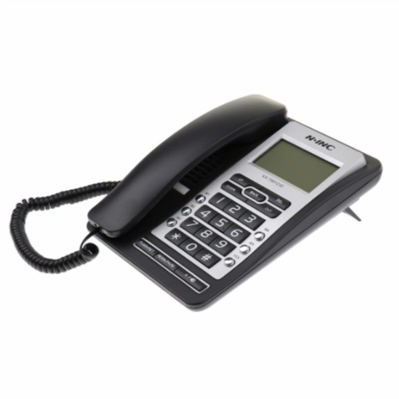 Office home phone caller ID hands-free call fixed phone landline black Corded Phone Home Office Business Hotel Caller ID LCD