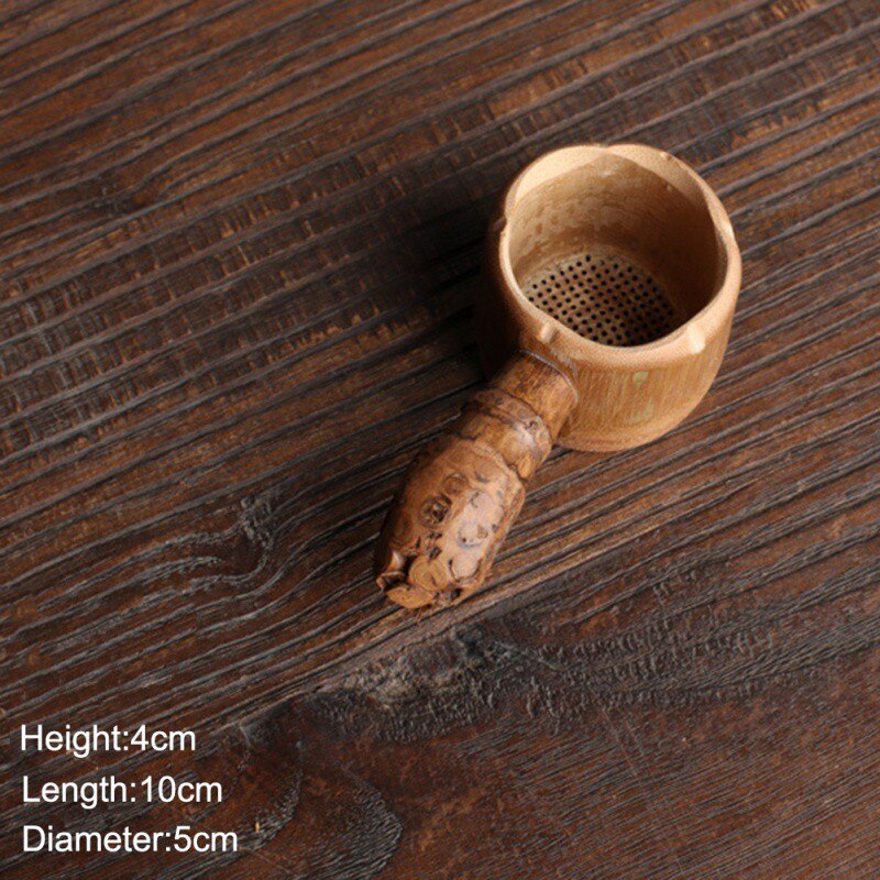 Teaism Tea Table Decor Tea Decorative Tea Strainers Bamboo Rattan Gourd Shaped Tea Leaves Funnel Ceremony Accessories: A7