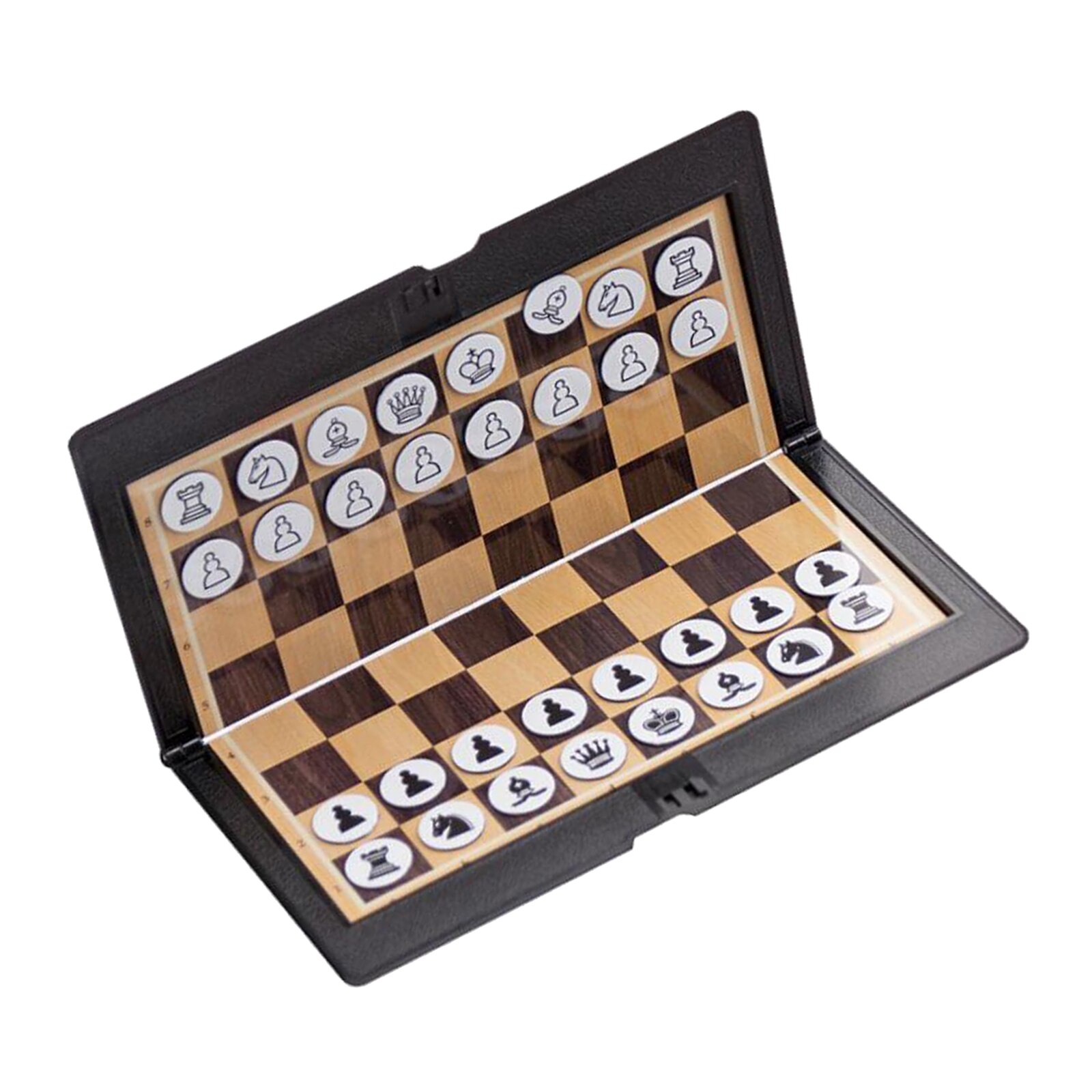 Mini Foldable Magnetic Chess Board Travel Set Portable Board
