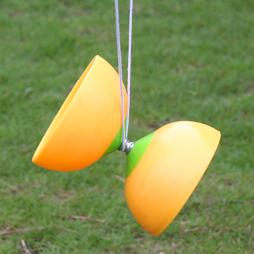 Diabolo-Juego de 3 rodamientos de YOYO chino, bolsa de palos de Metal, juguetes para niños, adultos y ancianos