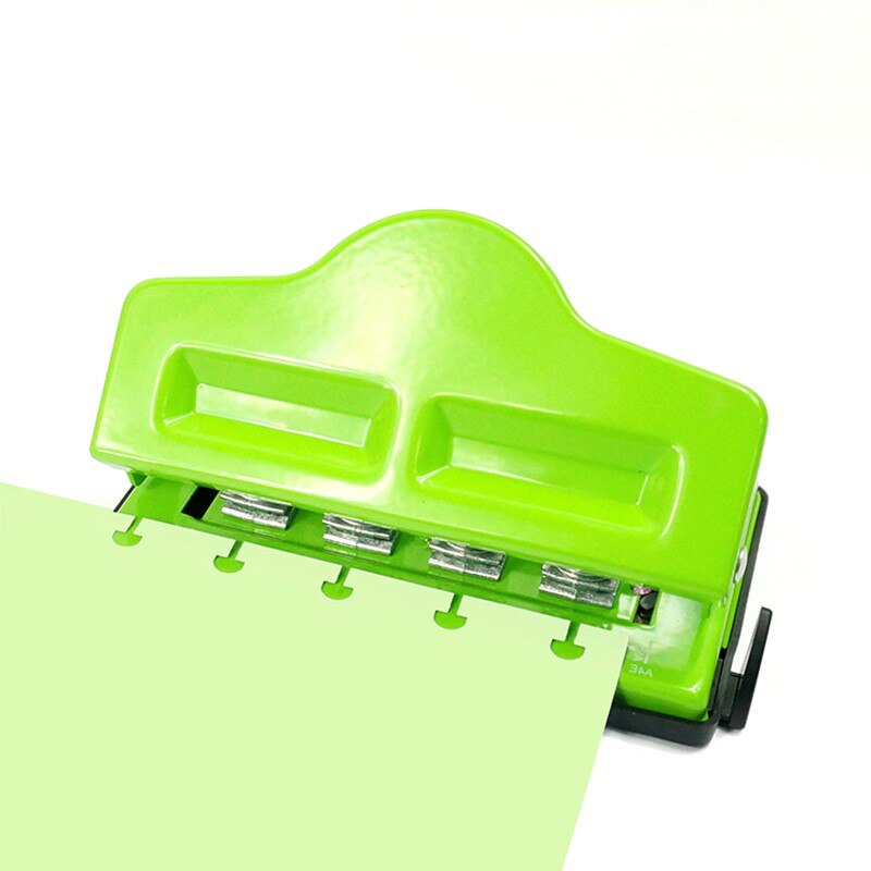 Mushroom Puncher Notebook Puncher For A3/A4/A5/A6/A7 Paper Hand Ledger Scrapbook Tool Manual Puncher Ponsen Voor Papier: green