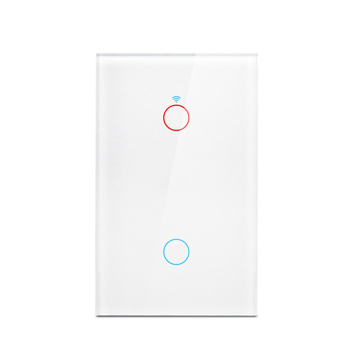 WIFI Tuya Smart Light Switch Smart Home Wall Switch Voice Control Smart Life Touch Sensor Switch Work for Alexa Echo Google Home: White 2-Gang US