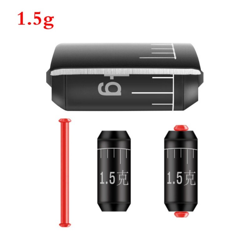 10 pièces/lot pêche plomb Protection revêtement plombs noir plomb plombs échelle pêche accessoires carpe: XW1017B1
