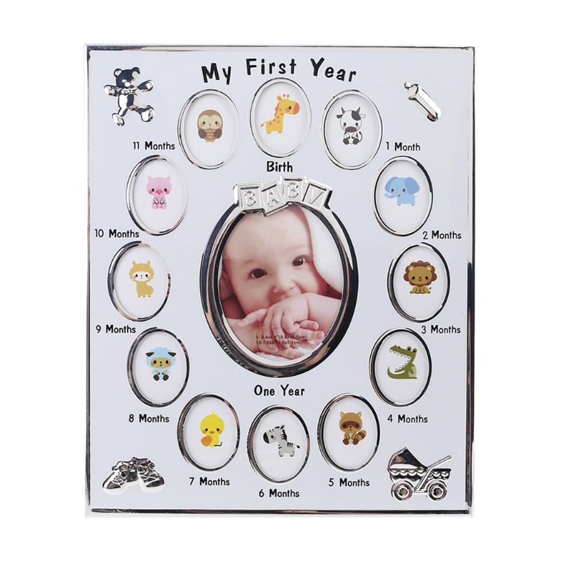 Baby Photo Frame My First Year Picture 12 Months Frame Kids Birthday Home Decoration Family Ornaments