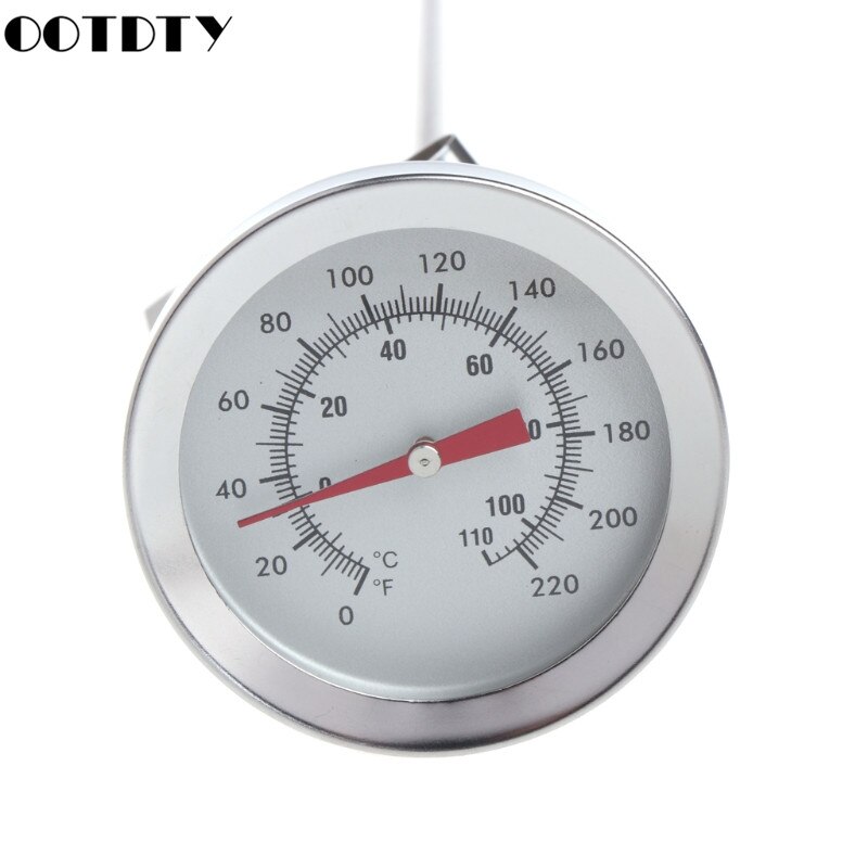 12" Stainless Steel Dial Thermometer Probe Homebrew Brew Kettle Temperature Measuring