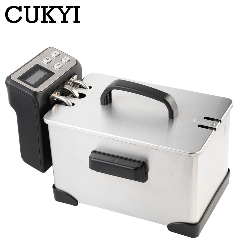 2.5L Commercial Stainless Steel Electric Fryer Intelligent Thermostat Smokeless Electronic Frying Machine Fried Chicken Cutlets