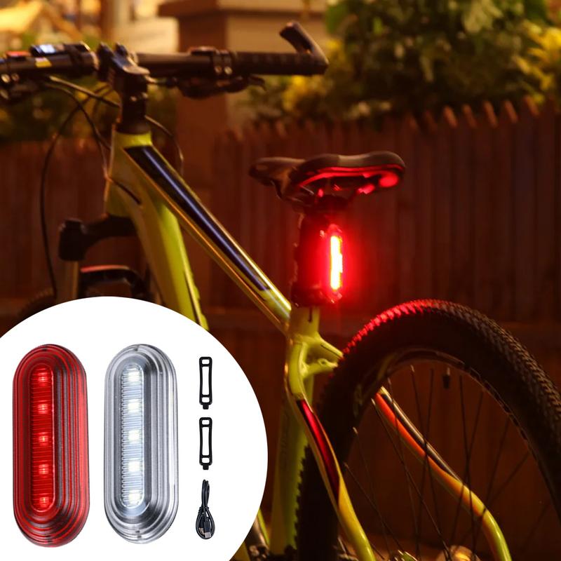 Tail Lights For Cycle Bikes Safety Lights Rechargeable LED Lights For Bikes Visible Safety Flashlight Bikes Lights Front And