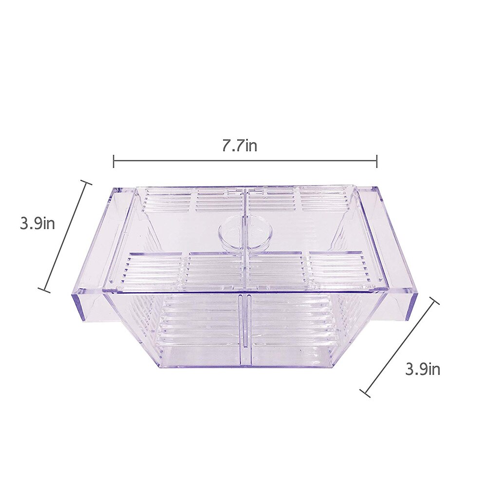 Aquarium Fishes Breeding Boxes Double Guppies Hatching Incubator Isolation Box