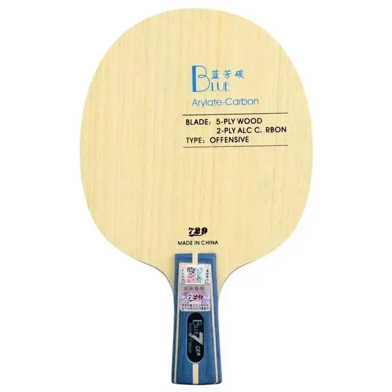Original 729 Freundschaft Gelb ALC Tischtennisschläger 5 Holz 2 Arylate Kohlenstoff Professionelle Tischtennisschläger Blau ALC beleidigend: Licht Gelb