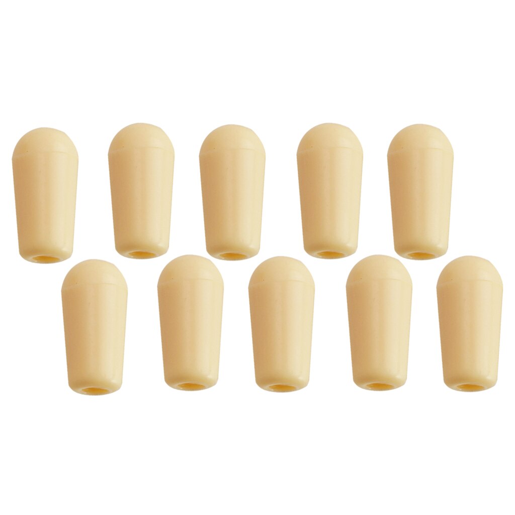 Plastic 3 Way Toggle Switches Knobs Cap Tip For Electric Guitar: Beige