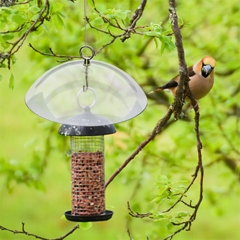 Protective Dome Rain Cover for Outdoor Hanging Bird Feeder Hummingbird Feeders Snow Baffle Sun Protect Shield Garden Supplies