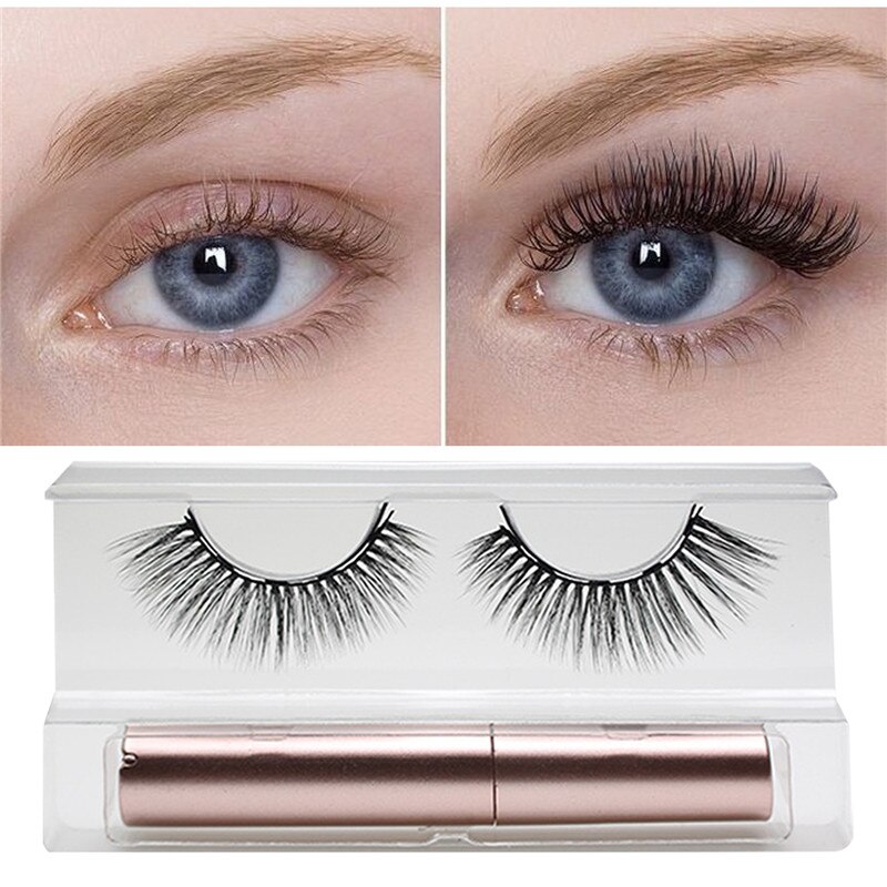 Set di ciglia magnetiche 3D impermeabile duraturo Eyeliner magnetico naturale magnete ciglia estensione trucco Kit ciglia finte