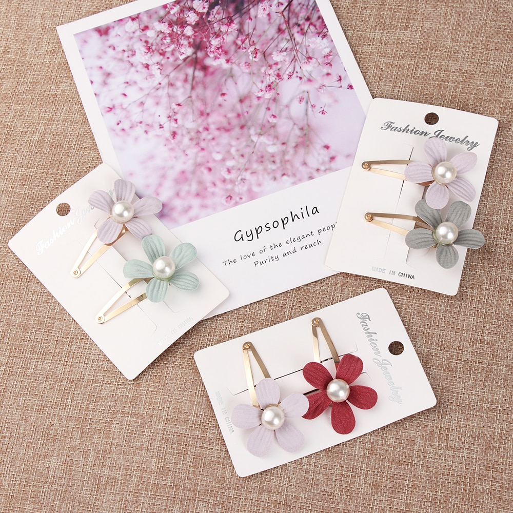 2 stuks kindermeisjes parelbloem haarspeld meisjes kinderhaarspeld accessoires haarspeld haarspeld hoofdtooi hoofddeksels voor kinderen