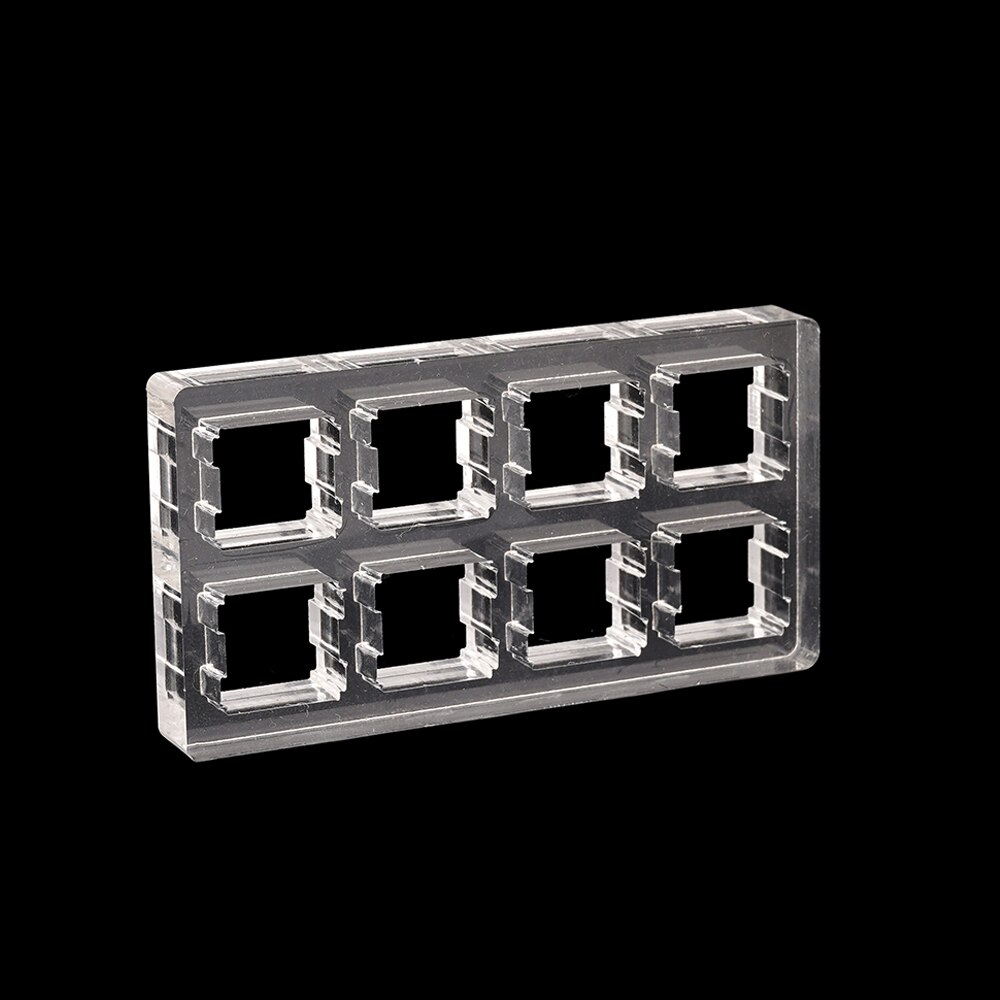 Transparent Switch Tester Base Acrylic Plate For Cherry Mx Switch Blue Red Black Brown Silver Pink Switch Storage Display Board: 2x4 board