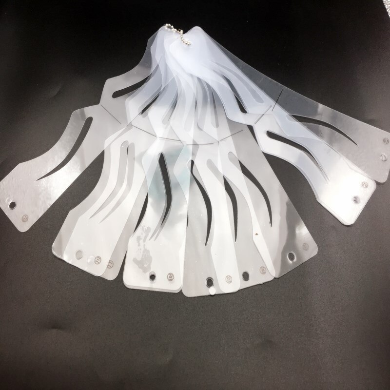 12 Pairs Eyebrow Stencil Makeup Template Eyebrow Grooming Shaping Stencil Kit DIY Eyebrow Template