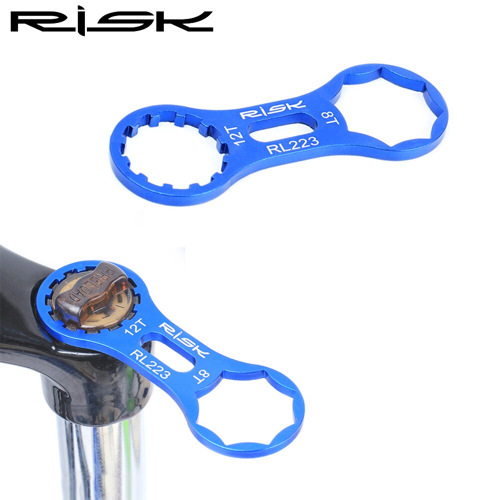 RISK Aluminum Bicycle Front Fork Repair Tool For SR Suntour XCR/XCT/XCM/RST MTB Bike Front Fork Cap Wrench Disassembly Tools
