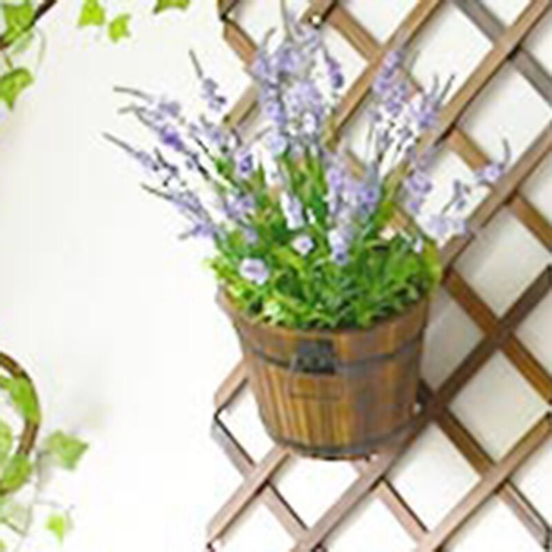 Retractable Artificial Garden Fence Expandable Faux Ivy Privacy Fence Wood Vines Climbing Frame Gardening Plant