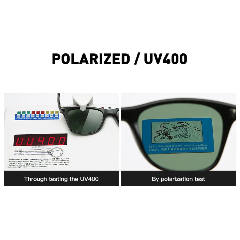 Sort polariserede solbriller mænd kørsel/sports solbriller ovale polariserede nuancer til mænd/kvinder  uv400 briller mandlige hun