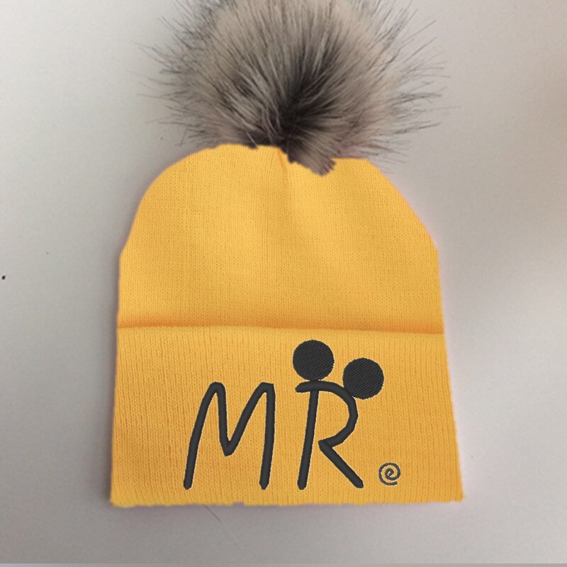 Lente Winter Peuter Baby Kids Kinderen Baby Kleurrijke Wasbeer Faux Fur Pom Pom Hat Cap Beanie Voor Meisjes En Jongens pom Beanie: mr-2