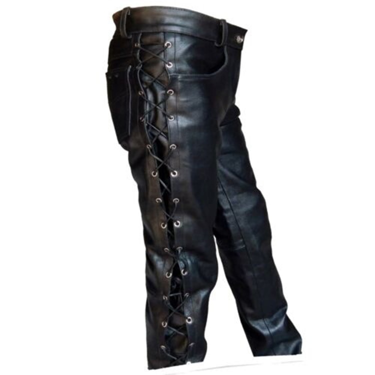 Plus size herreklær menns skinnbukser lokomotiv punkstil bukser for menn vinter herreklær pantalon homme