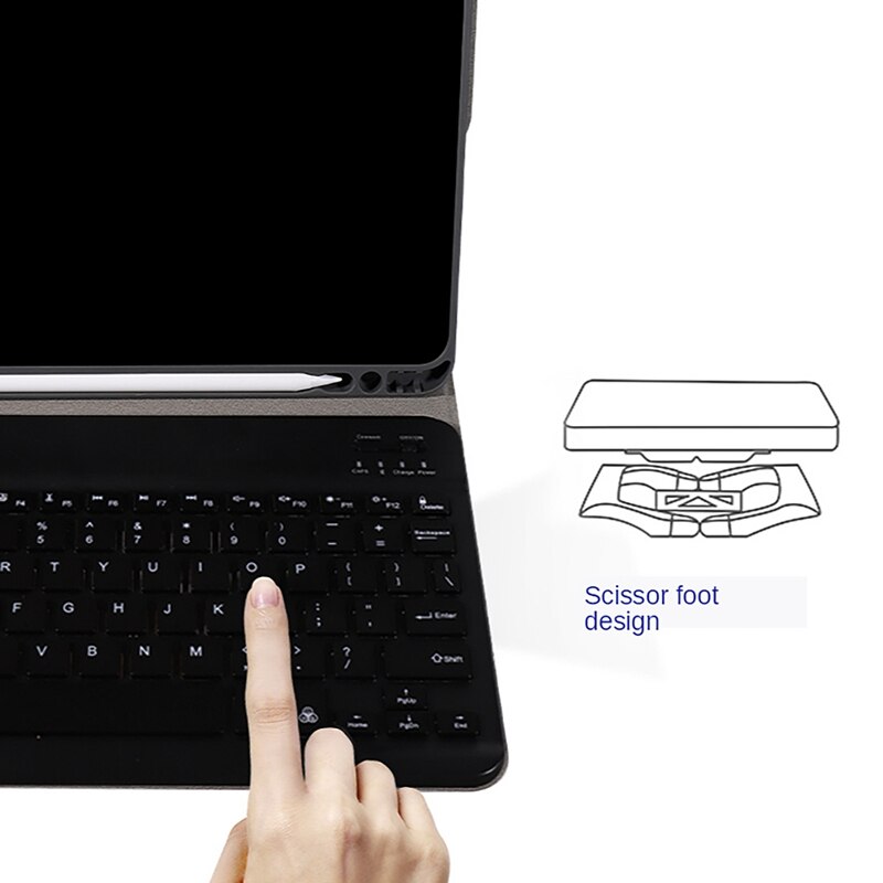 for iPad AIr4 10.9 Detachable Tablet Bluetooth Keyboard Case