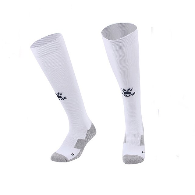 KELME Sport Socken Männer Fußball Socken Anti Slip Fußball Socken Baumwolle Strümpfe Gute Atmungsaktiv Männlichen K15Z908: XL / WHITE