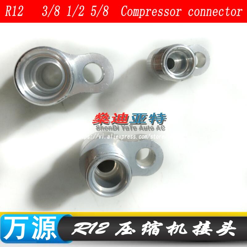 Juntas de aluminio para compresor de aire acondicionado automotriz, conector R12, 3/8, 1/2, 5/8, 3 uds.